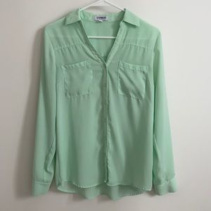 Express mint portofino shirt size S